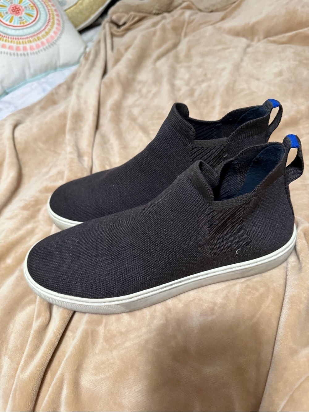 Rothy’s Chelsea Browm Slip-On Knit Sneaker Women’s 9